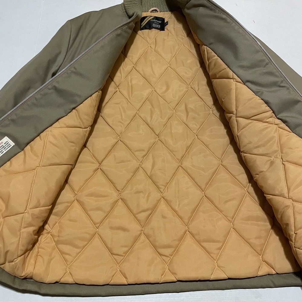 Vintage 70s/80s Sears Outerwear Pharaoh Jacket Beige Khaki Tan Men's Size Medium - Picture 2 of 9